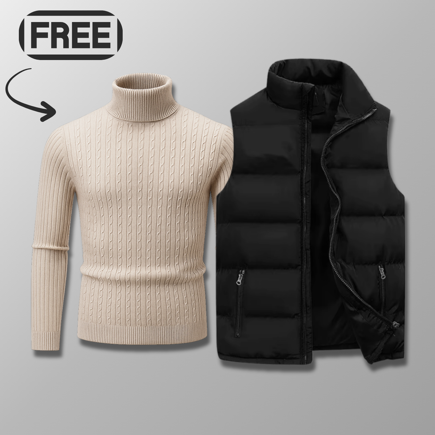 Lenvor Weste + Gratis Wollpullover (Ausverkauf)