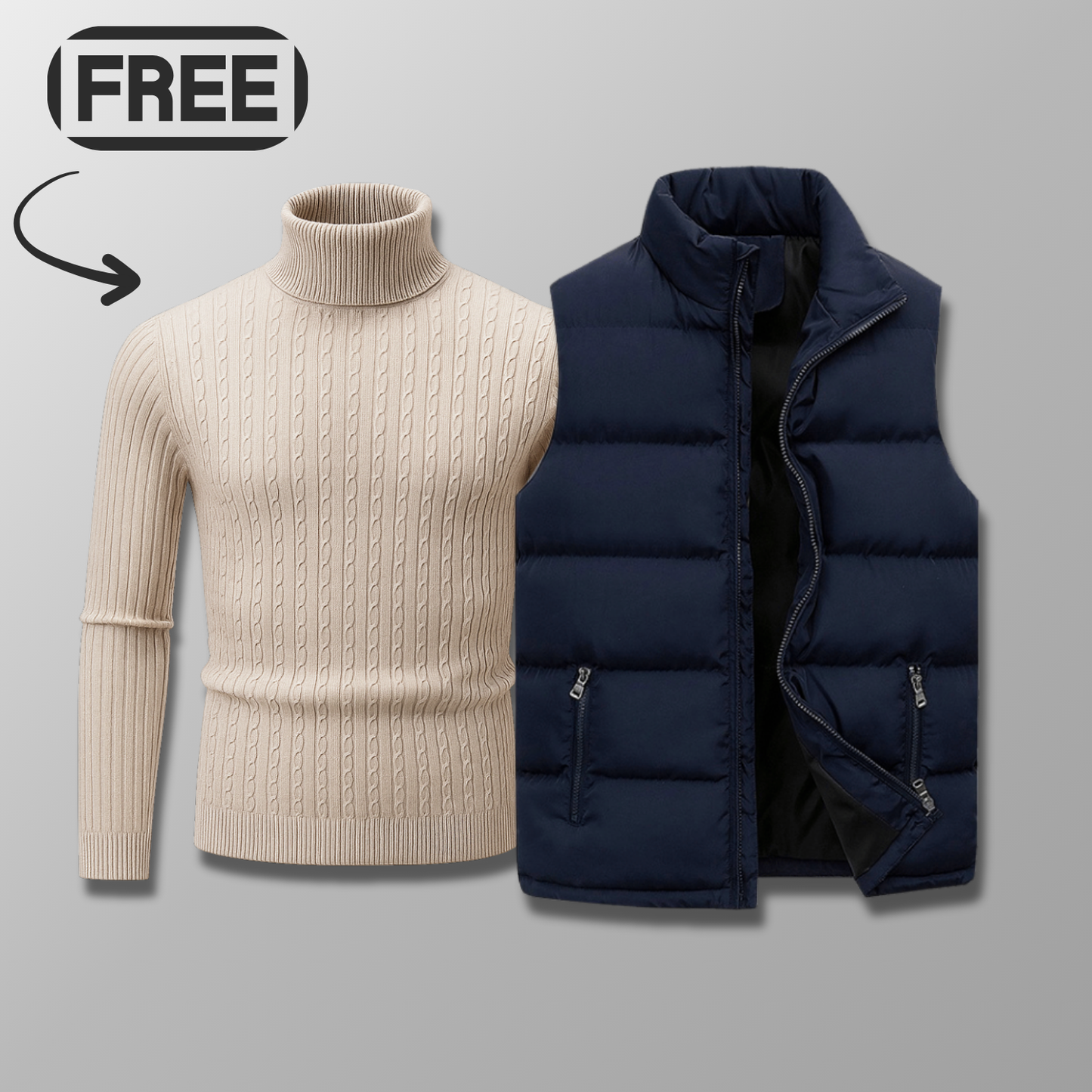 Lenvor Weste + Gratis Wollpullover (Ausverkauf)