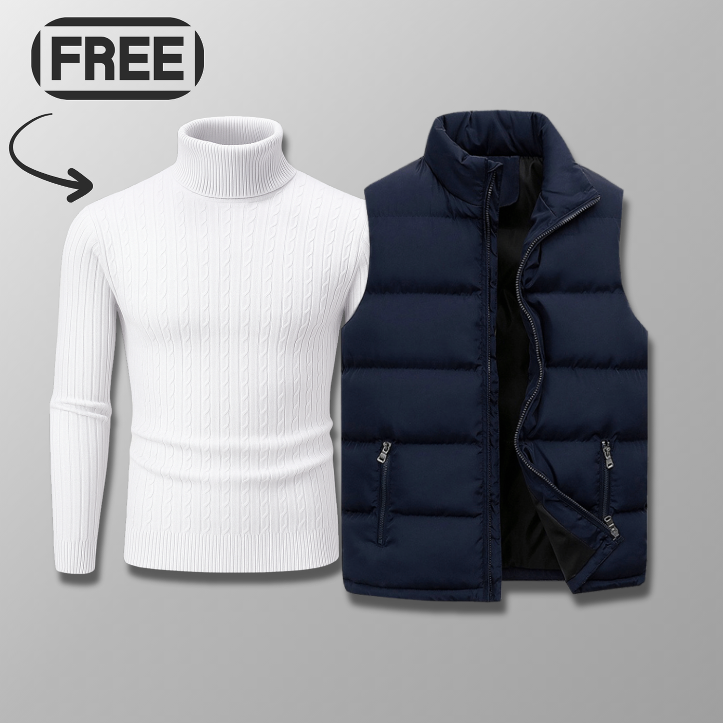 Lenvor Weste + Gratis Wollpullover (Ausverkauf)