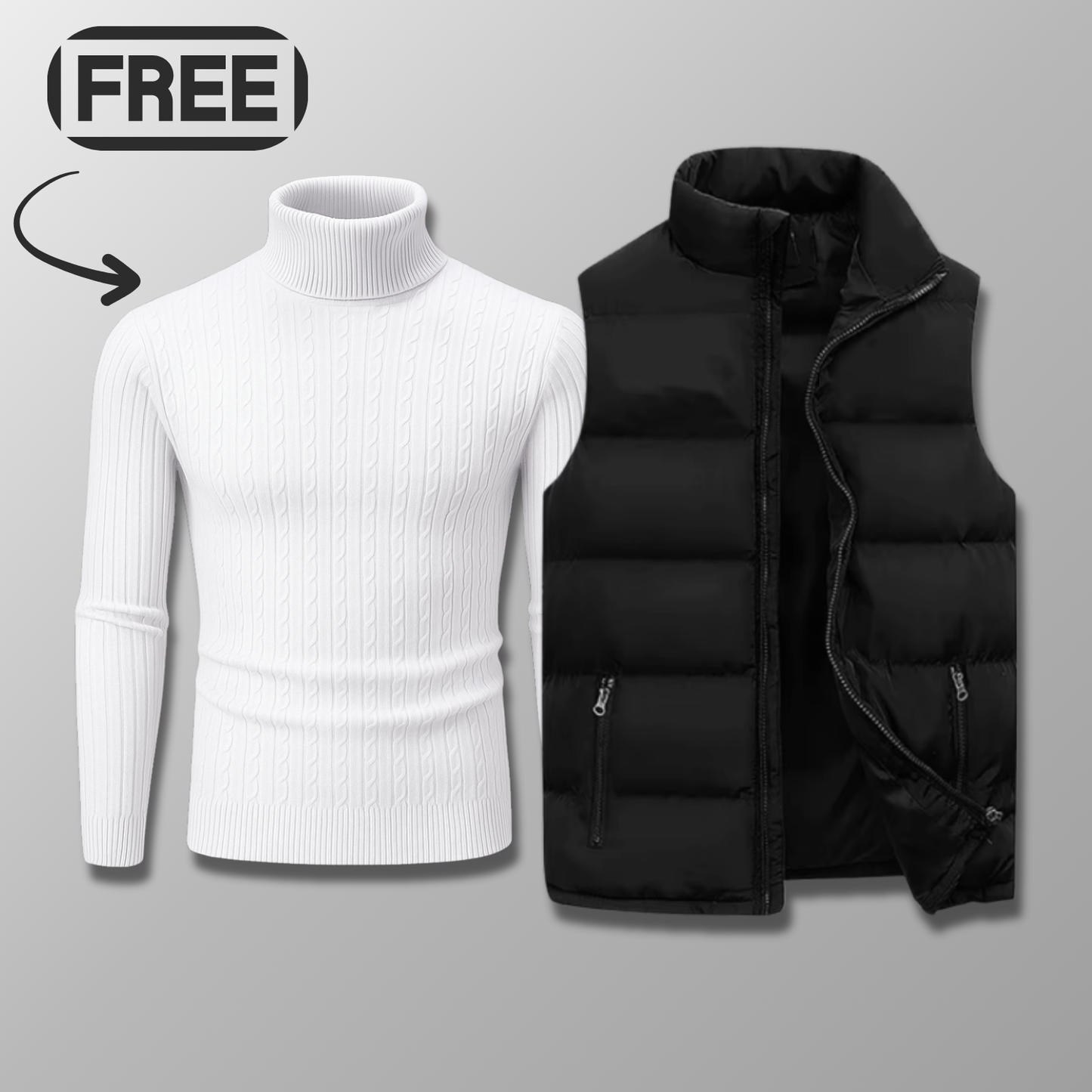 Lenvor Weste + Gratis Wollpullover (Ausverkauf)