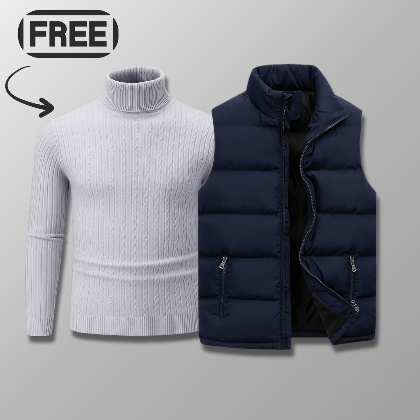 Lenvor Weste + Gratis Wollpullover (Ausverkauf)