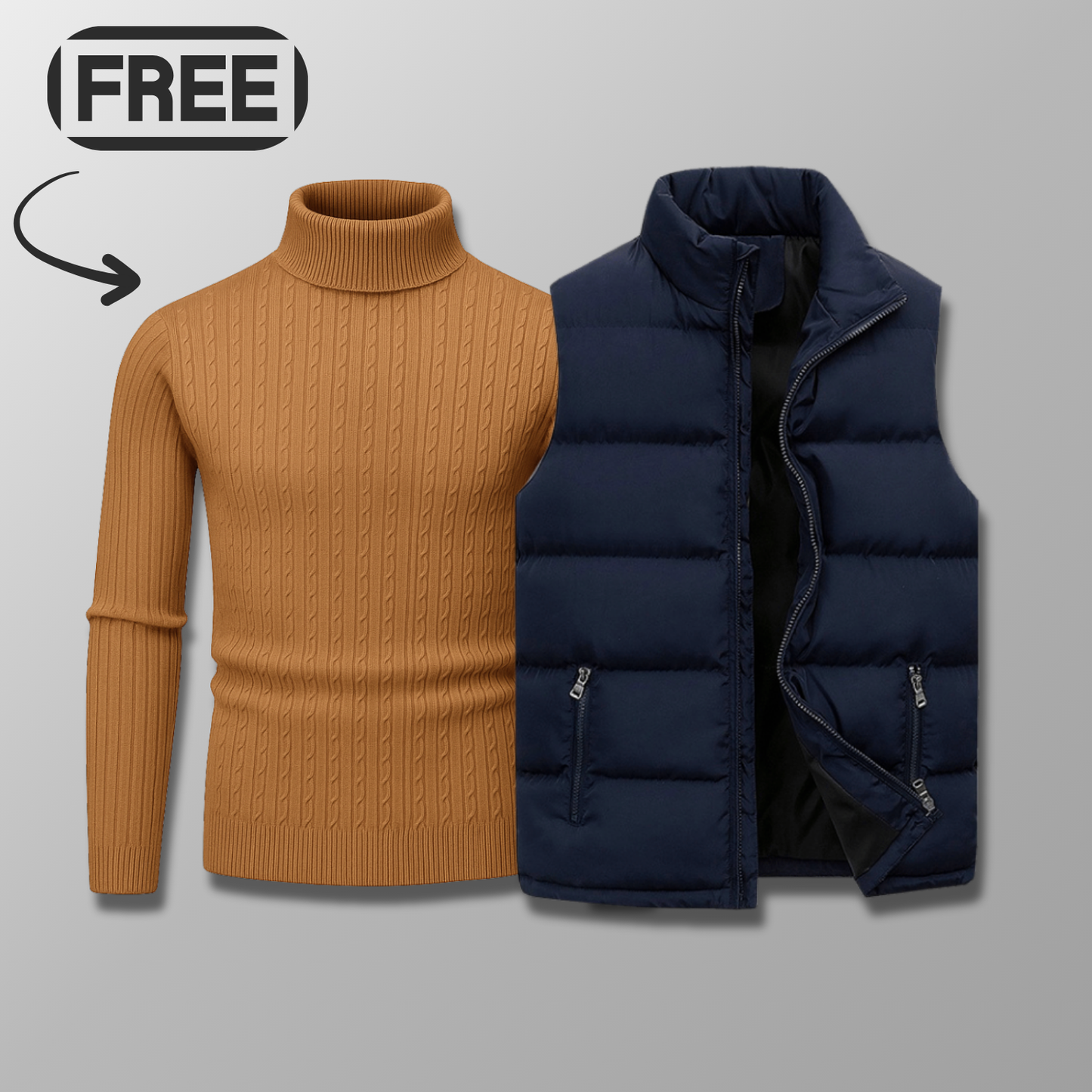 Lenvor Weste + Gratis Wollpullover (Ausverkauf)