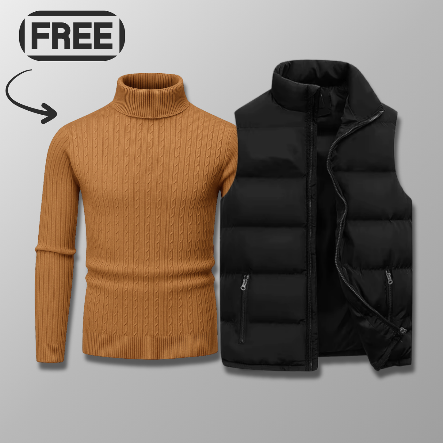 Lenvor Weste + Gratis Wollpullover (Ausverkauf)